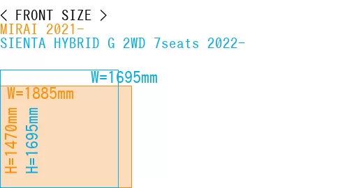#MIRAI 2021- + SIENTA HYBRID G 2WD 7seats 2022-